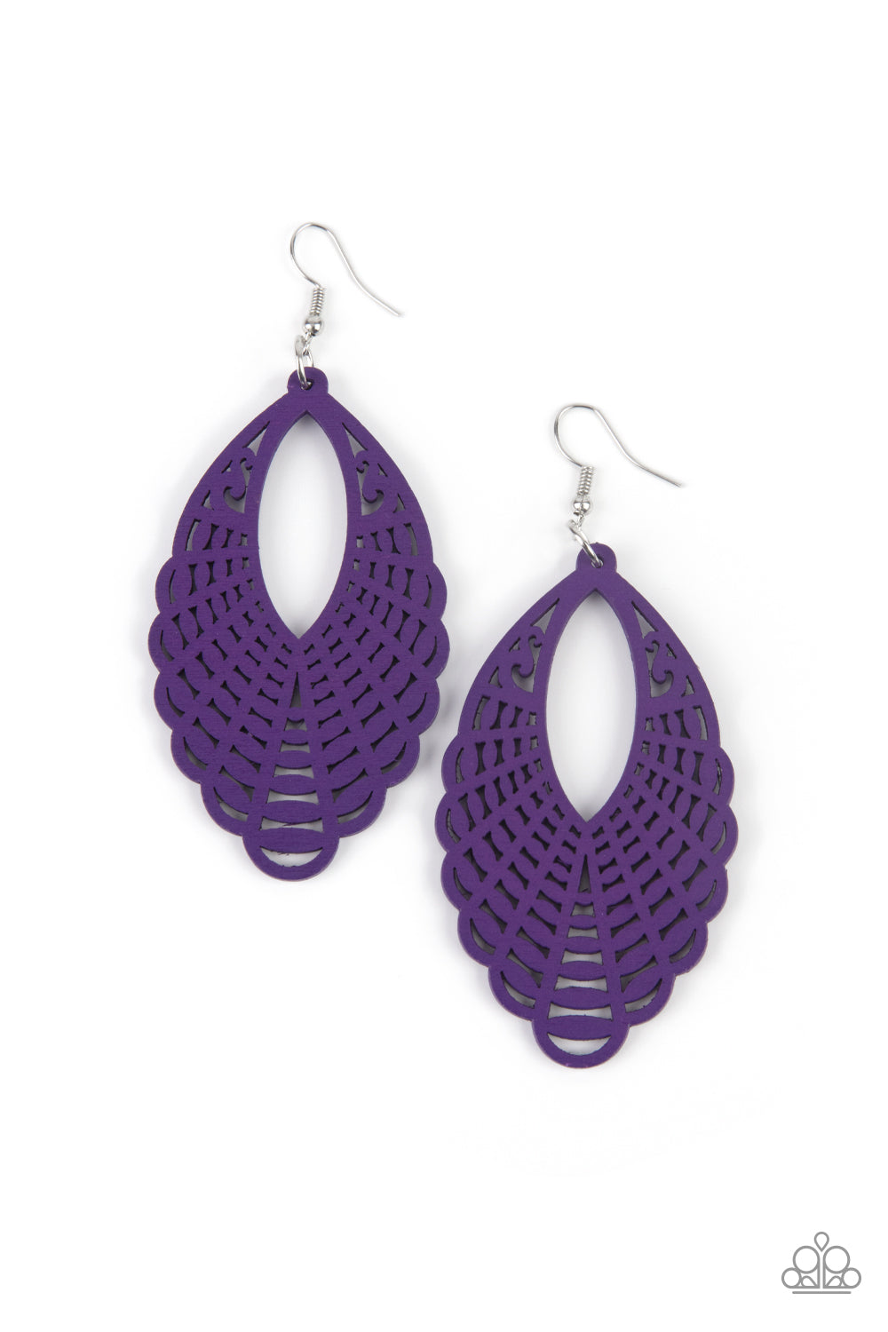 Tahiti Tankini - Purple Earrings by Paparazzi