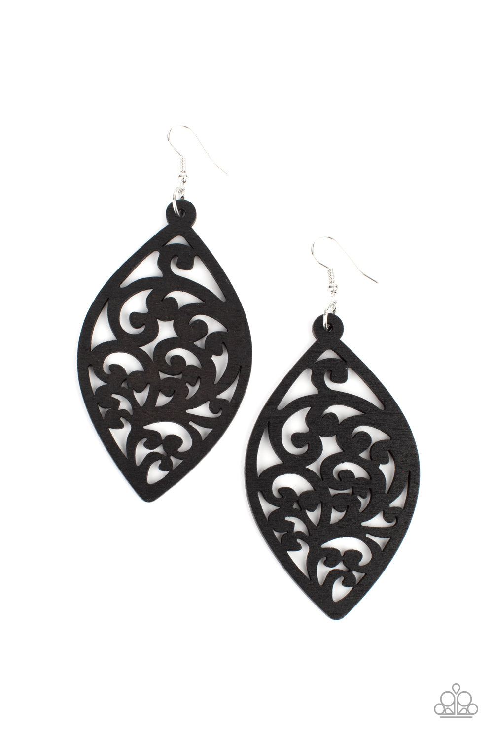 Coral Garden - Black Earrings by Paparazzi