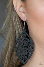 Load image into Gallery viewer, Coral Garden - Black Earrings by Paparazzi
