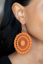 Load image into Gallery viewer, Island Sun - Orange Earrings by Paparazzi
