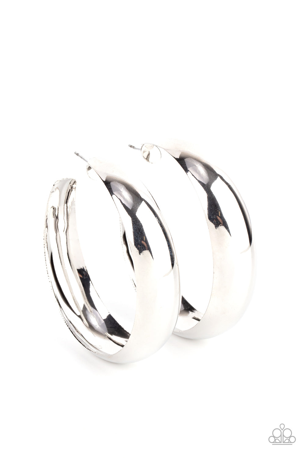 Flat Out Flawless - Silver Earrings by Paparazzi