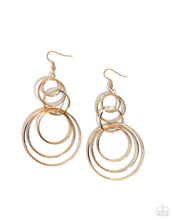 Load image into Gallery viewer, Disorienting Demure - Gold Earrings by Paparazzi Accessories
