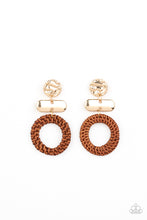 Load image into Gallery viewer, Woven Whimsicality - Gold Earrings by Paparazzi
