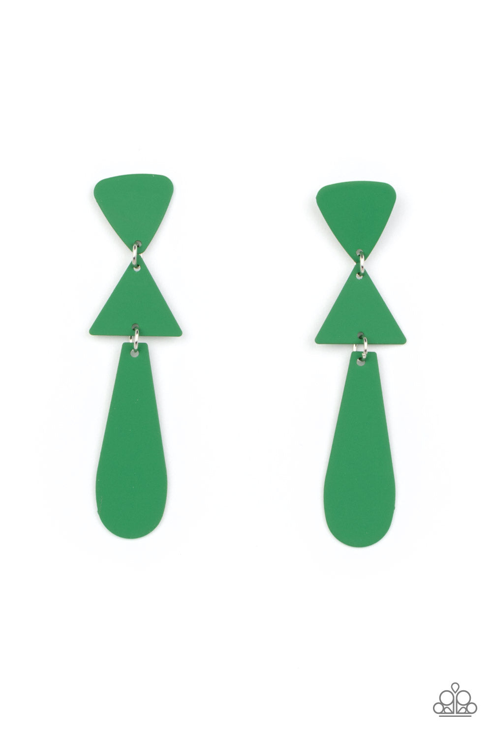 Retro Redux - Green Earrings by Paparazzi