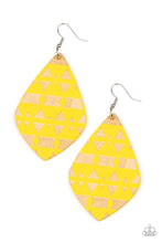 Load image into Gallery viewer, Zimbabwe Zoo - Yellow Earrings by Paparazzi
