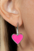 Load image into Gallery viewer, Kiss Up - Pink Earrings by Paparazzi
