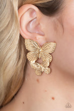 Load image into Gallery viewer, Blushing Butterflies - Gold - by Paparazzi
