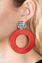 Load image into Gallery viewer, Strategically Sassy - Red Earrings by Paparazzi
