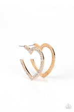 Load image into Gallery viewer, AMORE to Love - Gold Earrings by Paparazzi
