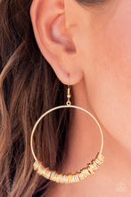 Load image into Gallery viewer, Retro Ringleader - Gold Earrings by Paparazzi
