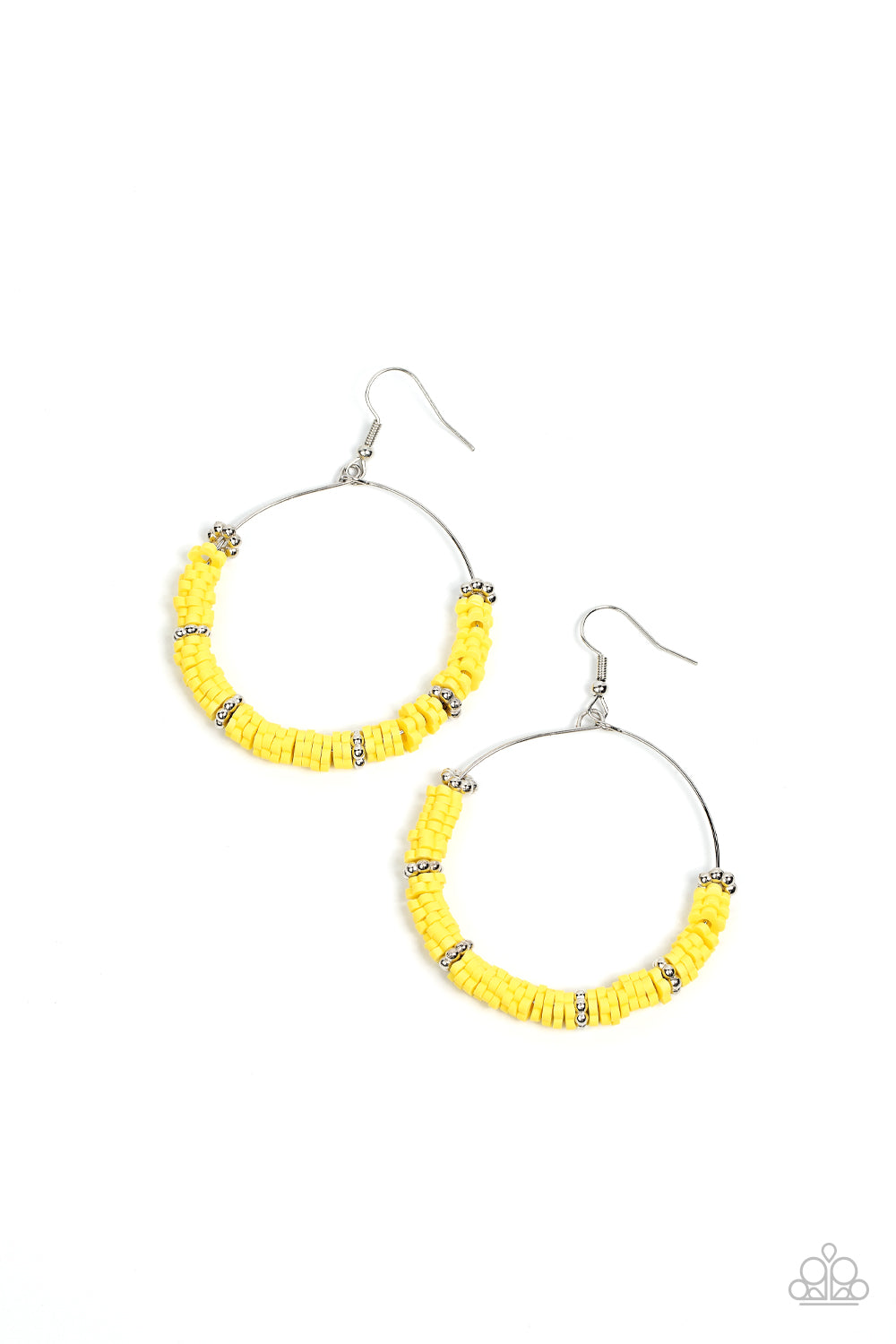 Loudly Layered - Yellow Earrings by Paparazzi