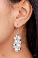 Load image into Gallery viewer, Fond of Baubles - White Earrings by Paparazzi
