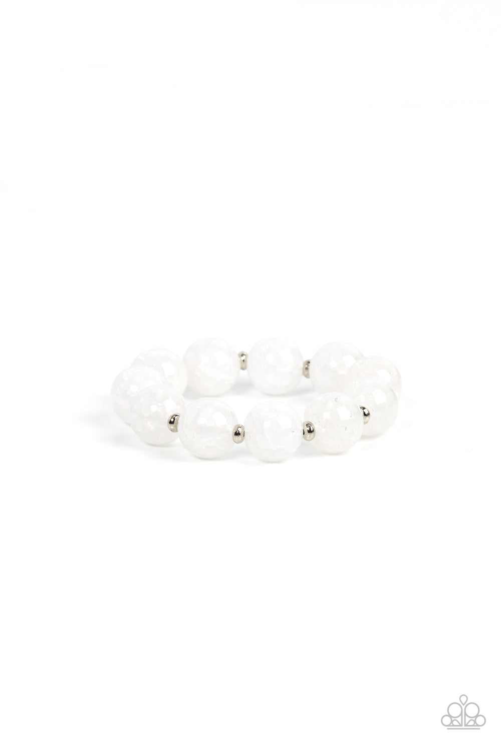 Arctic Affluence - White Bracelet by Paparazzi