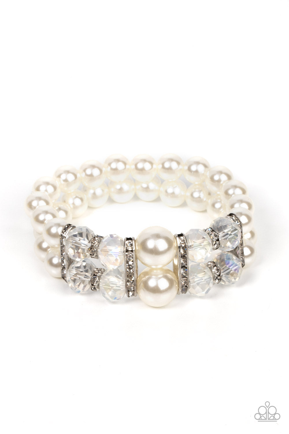 Timelessly Tea Party - White Bracelet by Paparazzi