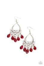 Load image into Gallery viewer, Famous Fashionista - Red Earrings by Paparazzi
