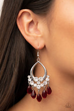 Load image into Gallery viewer, Famous Fashionista - Red Earrings by Paparazzi
