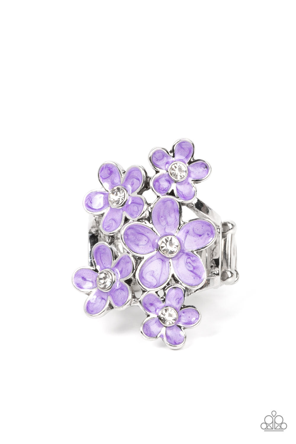 Boastful Blooms - Purple Ring by Paparazzi