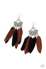 Load image into Gallery viewer, Plume Paradise - Multi Earrings by Paparazzi
