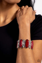 Load image into Gallery viewer, Saturated Sparkle - Red  Bracelet by Paparazzi
