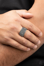 Load image into Gallery viewer, Metro Merger - Silver Men&#39;s Ring by Paparazzi
