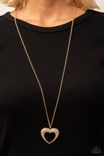 Load image into Gallery viewer, Cupid Charisma - Gold Necklace by Paparazzi
