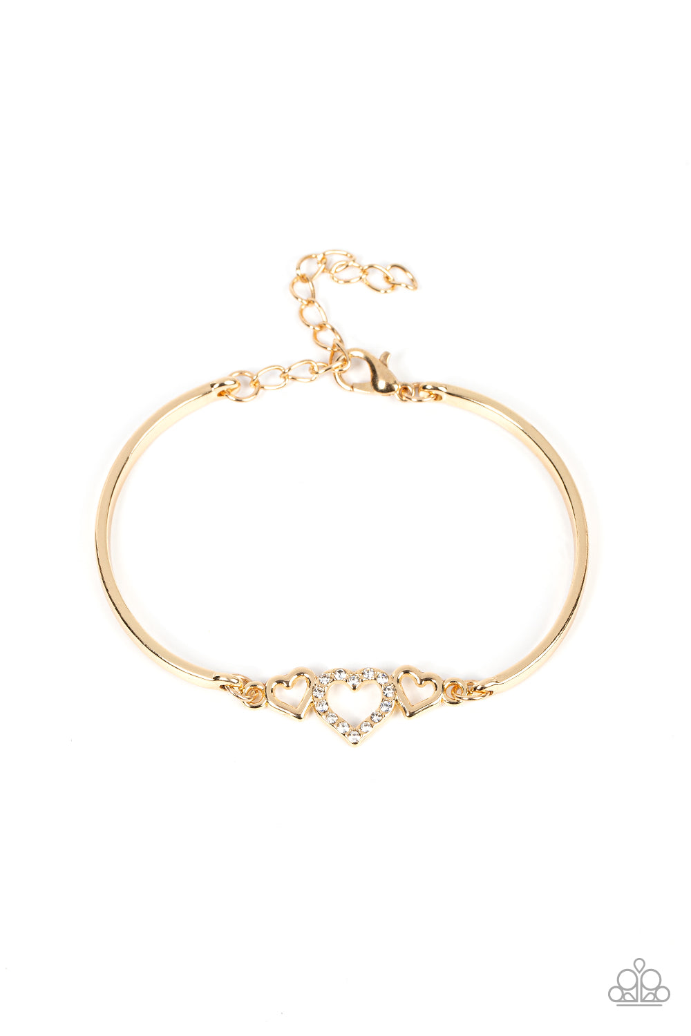 Cupids Confessions - Gold Bracelet by Paparazzi