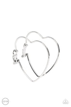 Load image into Gallery viewer, Harmonious Hearts - Silver Clip-On Earrings by Paparazzi
