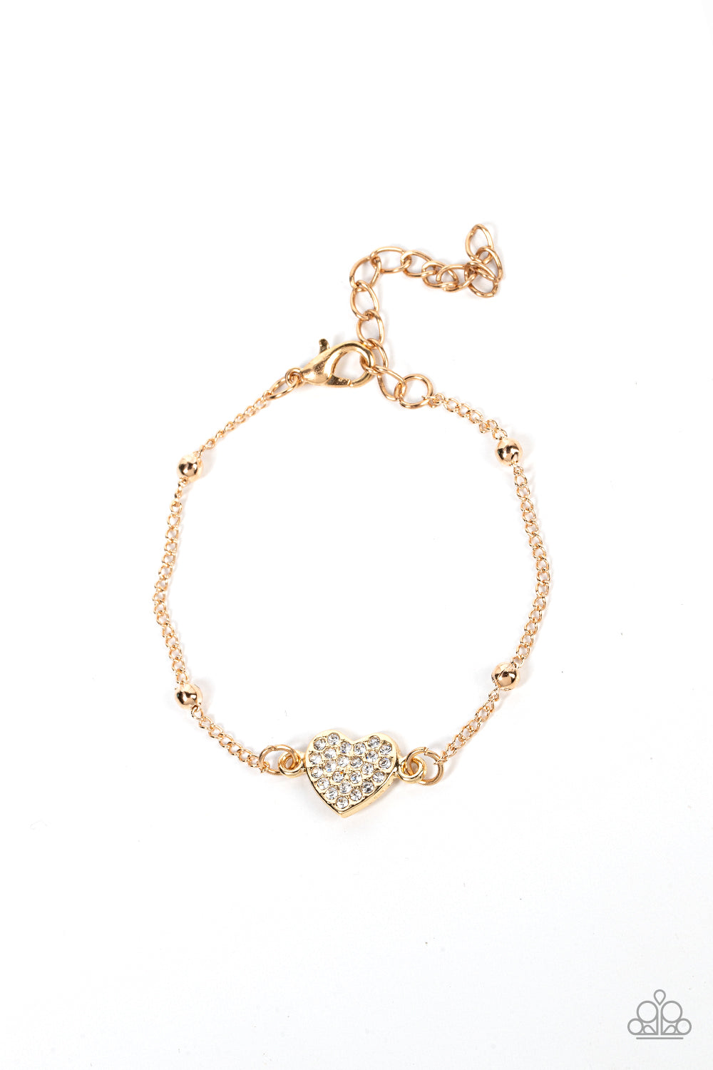 Heartachingly Adorable - Gold Bracelet by Paparazzi