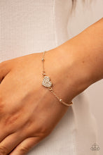 Load image into Gallery viewer, Heartachingly Adorable - Gold Bracelet by Paparazzi
