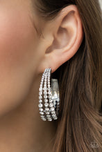 Load image into Gallery viewer, Cosmopolitan Cool - White Earrings by Paparazzi
