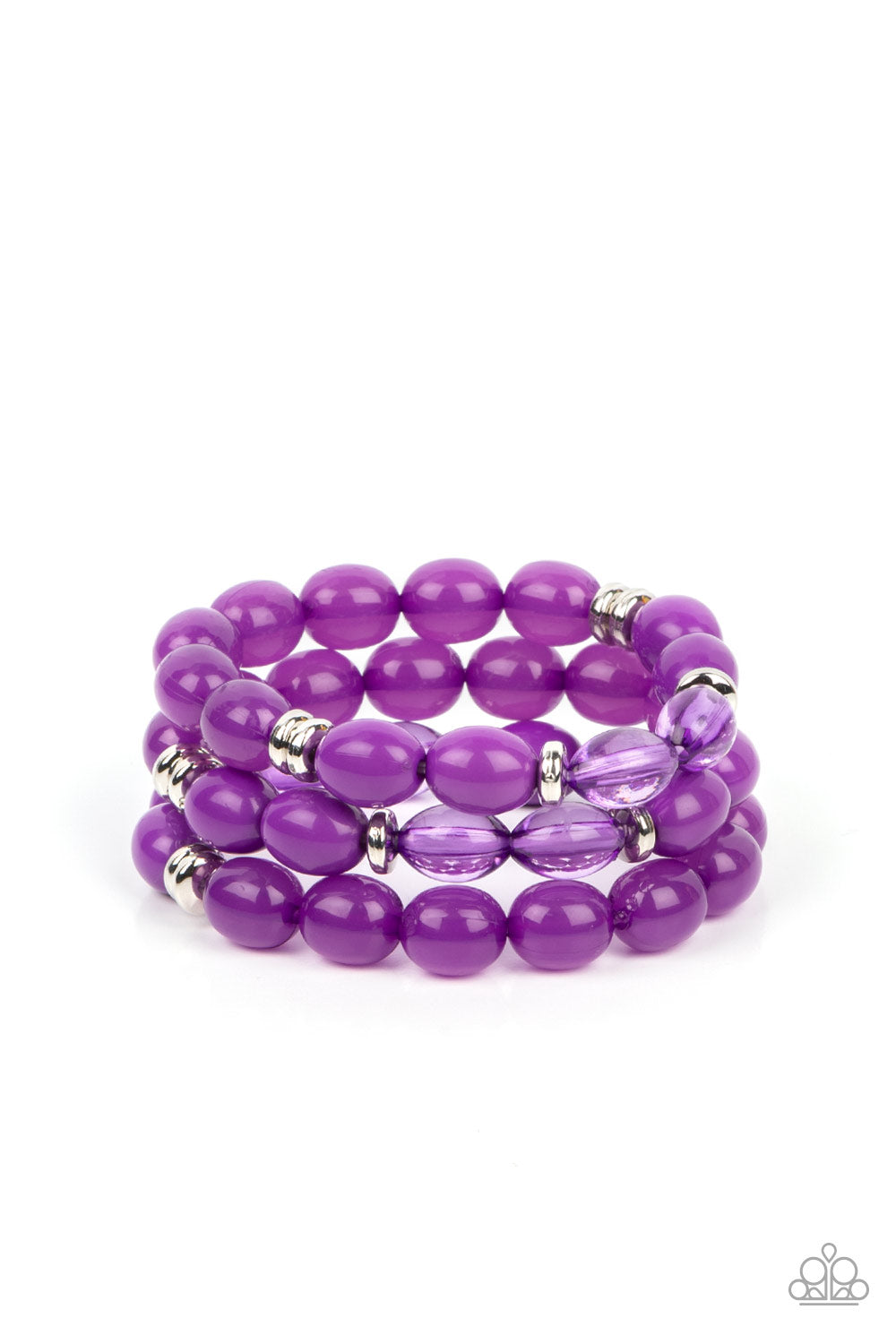 Coastal Coastin - Purple Bracelet by Paparazzi