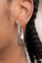 Load image into Gallery viewer, Tick, Tick, Boom! - Silver Earrings by Paparazzi
