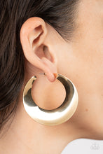 Load image into Gallery viewer, Power Curves - Gold Earrings by Paparazzi
