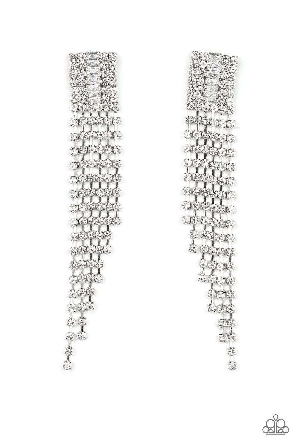 A-Lister Affirmations - White Earrings by Paparazzi