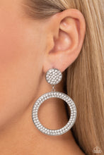 Load image into Gallery viewer, GLOW You Away - White Earrings by Paparazzi
