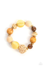 Load image into Gallery viewer, Happily Homespun - Yellow Bracelet by Paparazzi
