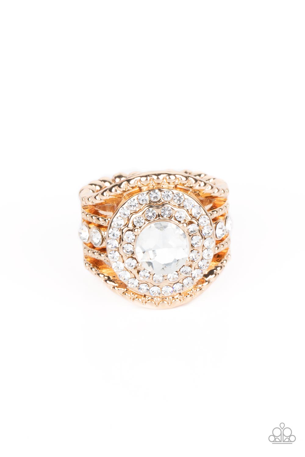 Understated Drama - Gold Ring by Paparazzi