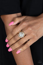 Load image into Gallery viewer, Understated Drama - Gold Ring by Paparazzi
