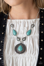 Load image into Gallery viewer, Saguaro Soul Trek - Blue Necklace by Paparazzi
