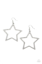 Load image into Gallery viewer, Supernova Sparkle - White Earrings by Paparazzi
