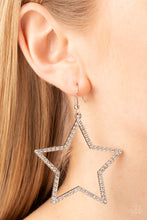 Load image into Gallery viewer, Supernova Sparkle - White Earrings by Paparazzi
