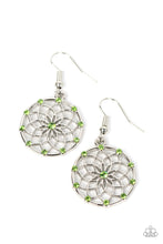 Load image into Gallery viewer, Springtime Salutations - Green Earrings by Paparazzi
