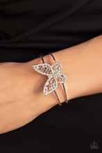 Load image into Gallery viewer, Butterfly Bella - White Bracelet by Paparazzi
