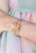 Load image into Gallery viewer, Butterfly Bella - Gold Bracelet by Paparazzi
