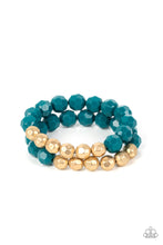 Load image into Gallery viewer, Grecian Glamour - Blue Bracelet by Paparazzi
