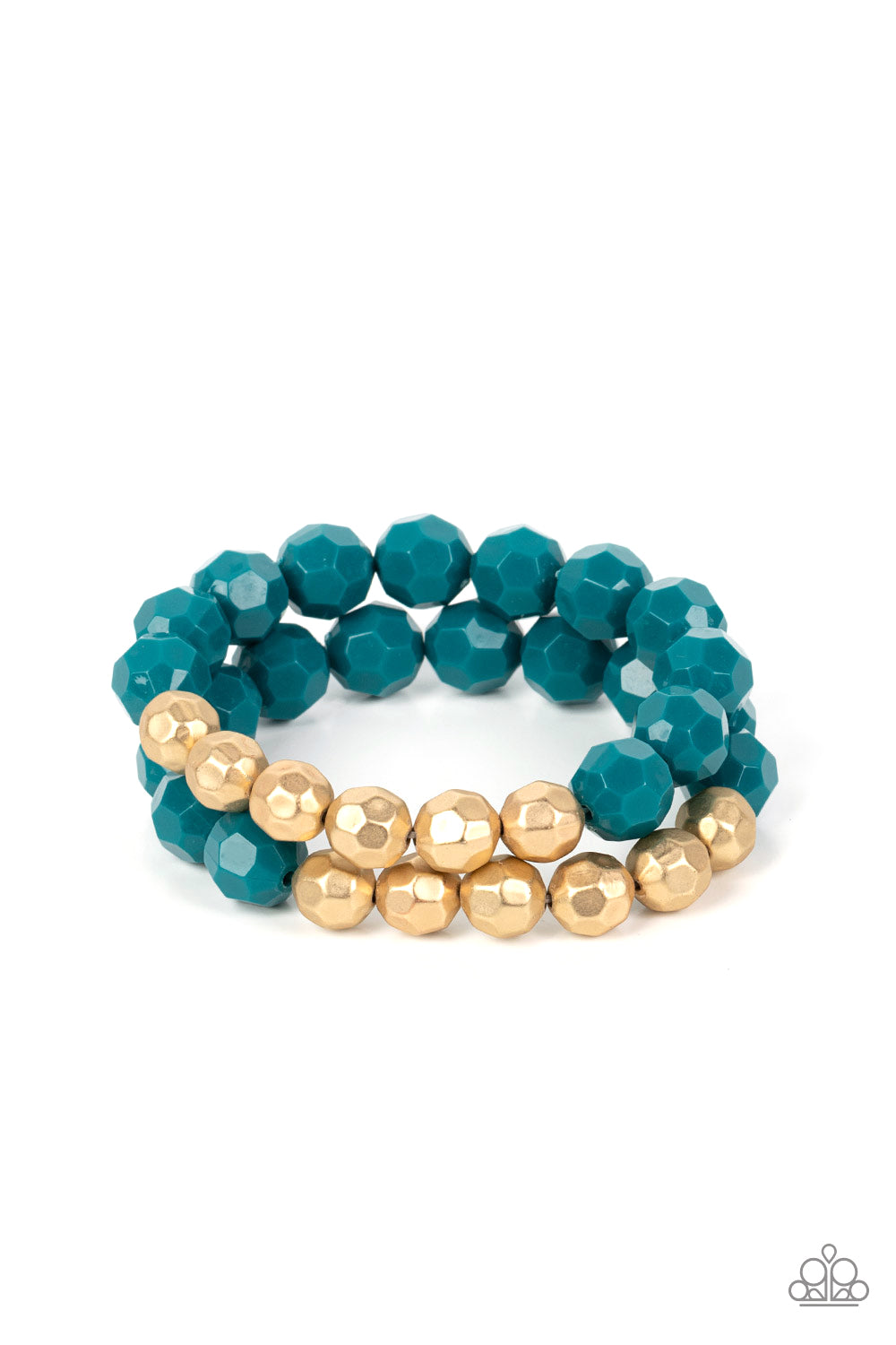 Grecian Glamour - Blue Bracelet by Paparazzi