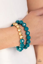 Load image into Gallery viewer, Grecian Glamour - Blue Bracelet by Paparazzi
