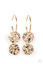 Load image into Gallery viewer, Sending Shock Waves - Gold Earrings by Paparazzi
