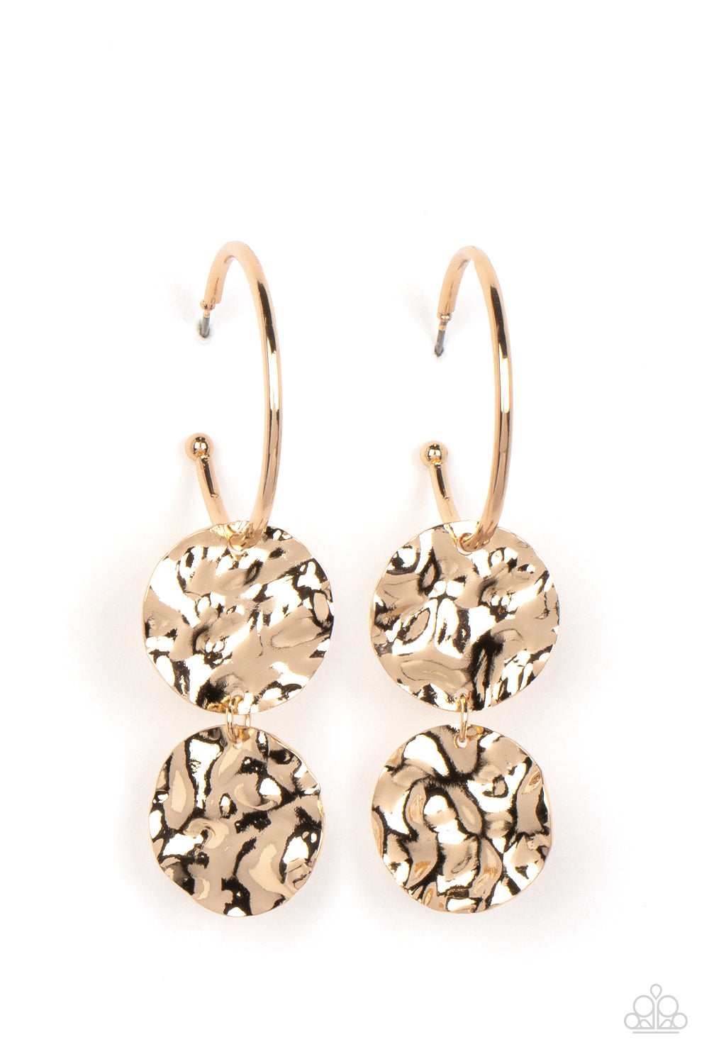 Sending Shock Waves - Gold Earrings by Paparazzi