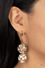 Load image into Gallery viewer, Sending Shock Waves - Gold Earrings by Paparazzi
